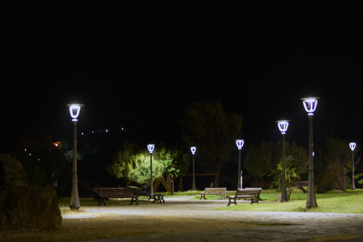 Cala Gonone - Vista notturna parco